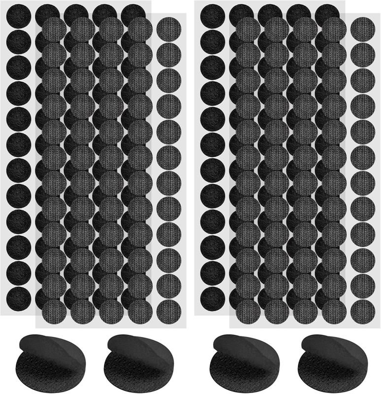 280 Pcs Self Adhesive Dots with round Hook and Loop, 140 Pairs 25Mm Diameter Sti