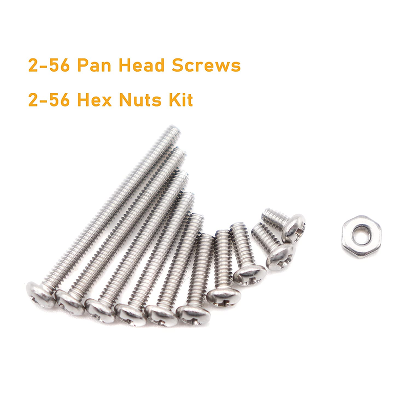 binifiMux 360pcs Pan Head Phillips Stainless Steel Screws Kit
