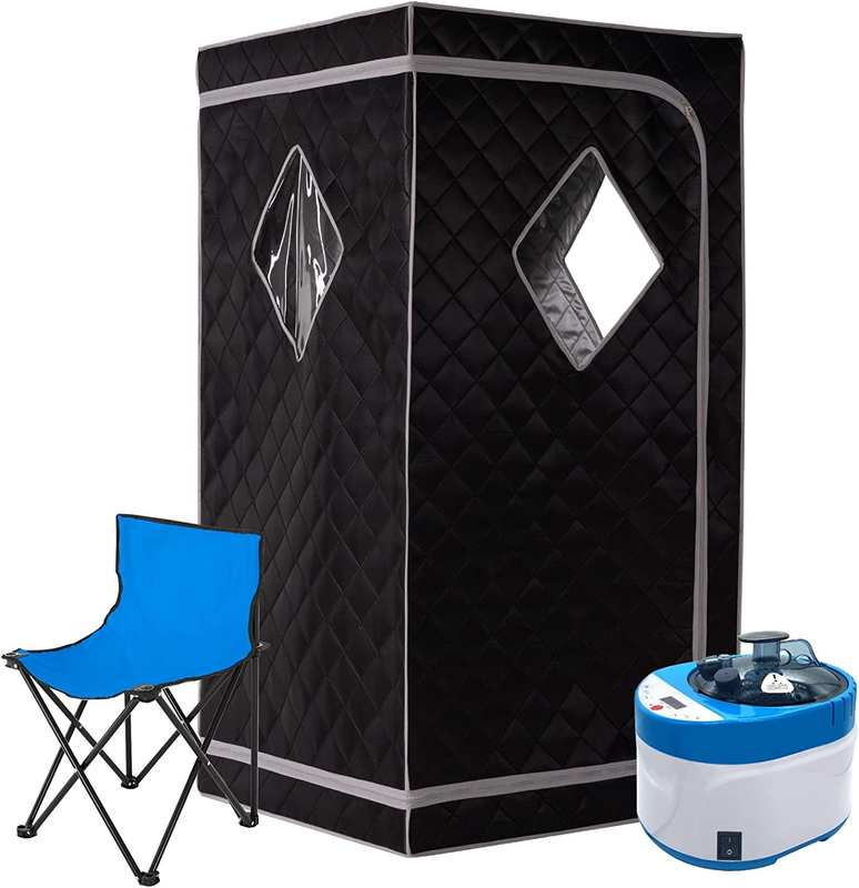 Full Size Portable Steam Sauna, Personal Home Spa, 1500 Watt 4 Liter Steamer wit