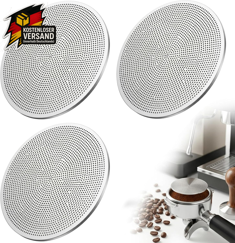 Espresso Puck Screen Set 53mm für gleichmäßige Extraktion & einfache Reinigung