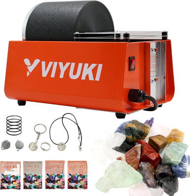 2024 Professional Electric Kids Rock Stone Tumbler Kit 3LB Rock Polisher - Compl