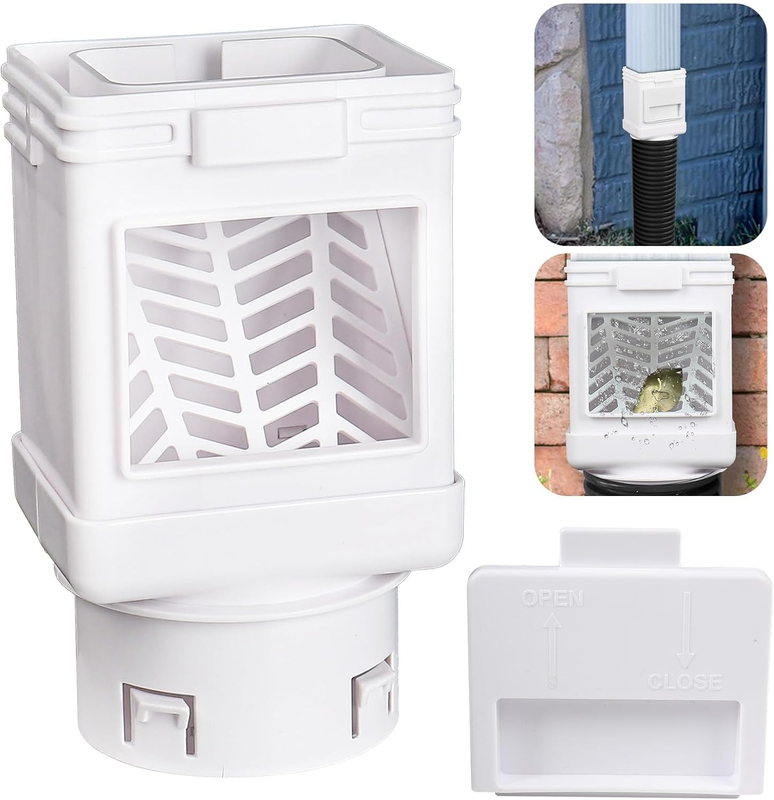 Downspout Filter,Downspout Leaf Filter,Leaf Removers,Fits 2X3 Gutter Downspout a