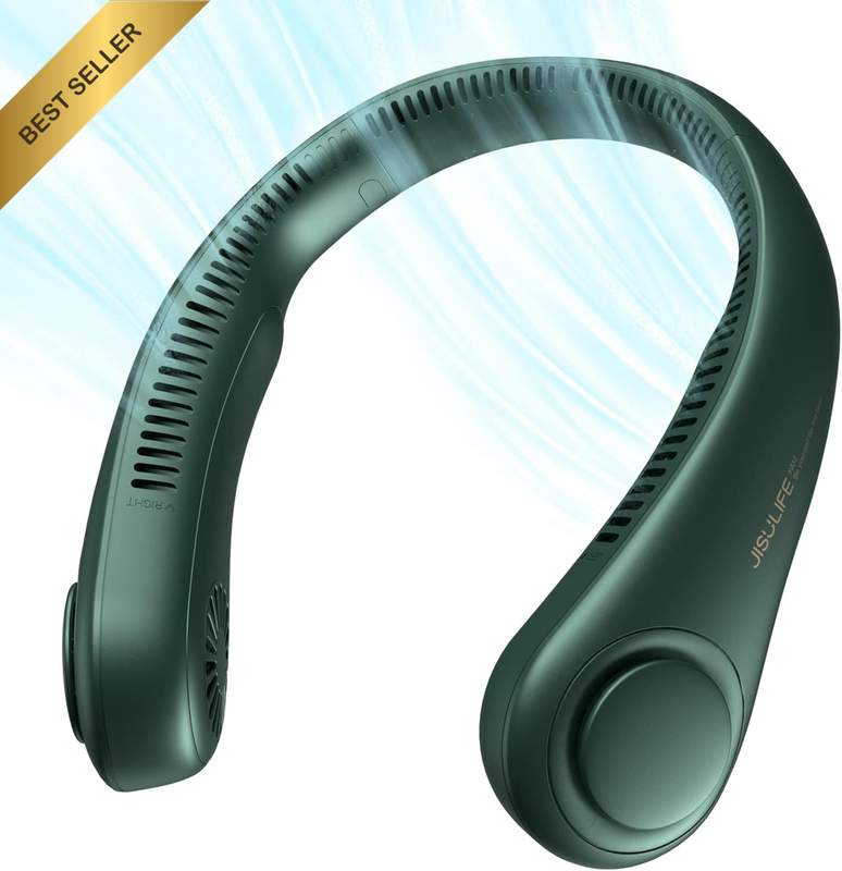 Portable Neck Fan, Rechargeable Hands Free Bladeless Fan, 4000 Mah Battery Opera