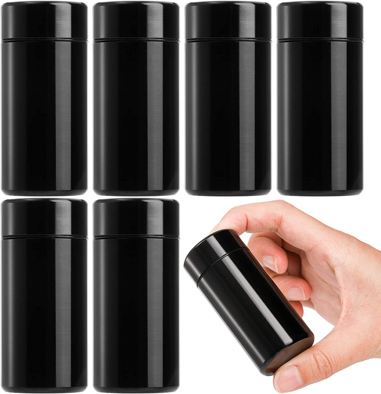 6 Pack Small Storage Jars, 1.4 Oz Mini Bottles Containers with Lids, Portable Me