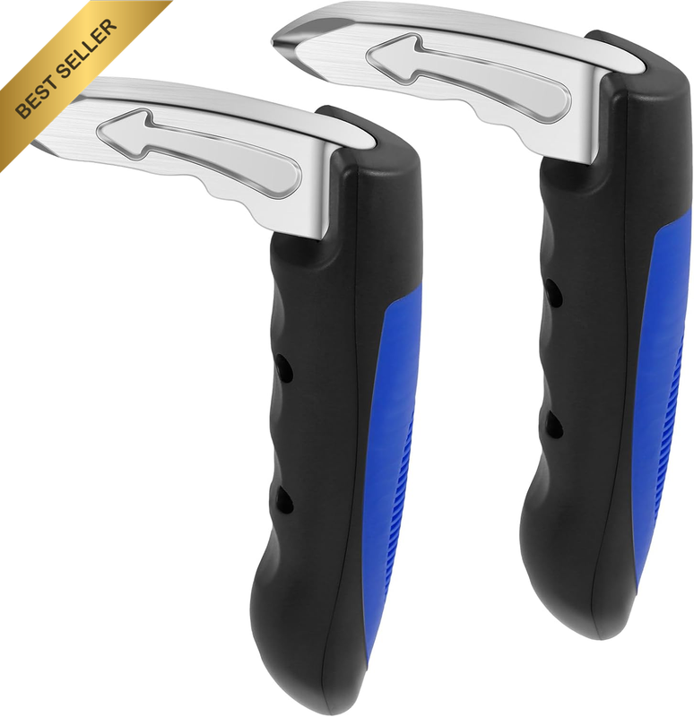 2Pcs Car Door Assist Handle, 3 in 1 Multifunction Portable Vehicle Support Handl