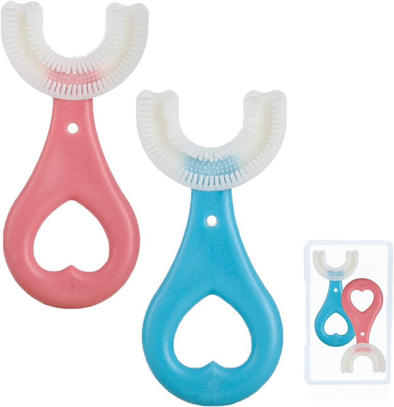 Kids Brushes Teeth Silicone 2-12 Age