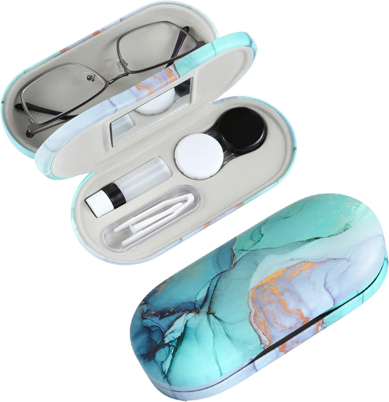 Contact Lens Case, Contact Case Kit, 2 in 1 Double Sided Portable Contact Lense