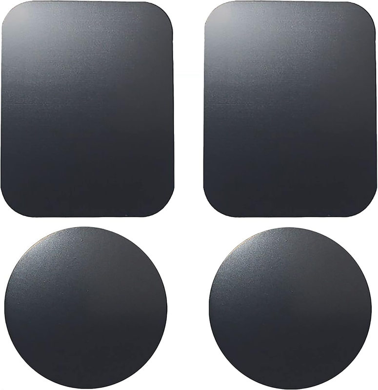 Replacement Metal Plates Set 4 Pack for Magnetic Car Phone Holders, Wall, Air Ve