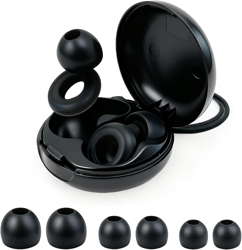 Noise Cancelling Ear Plugs for Sleep, Concerts, Work & Study – Reusable Silicone