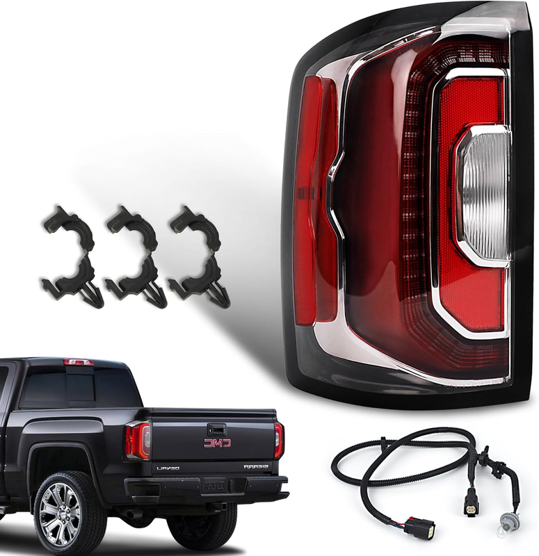 Driver Side LED Taillights for 2016 2017 2018 GMC Sierra 1500 GMC Sierra Denali