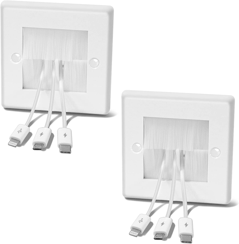 2 Pack TV Cord Hider for Wall Mounted Wall Cable Management Kit Hide Cords Wires