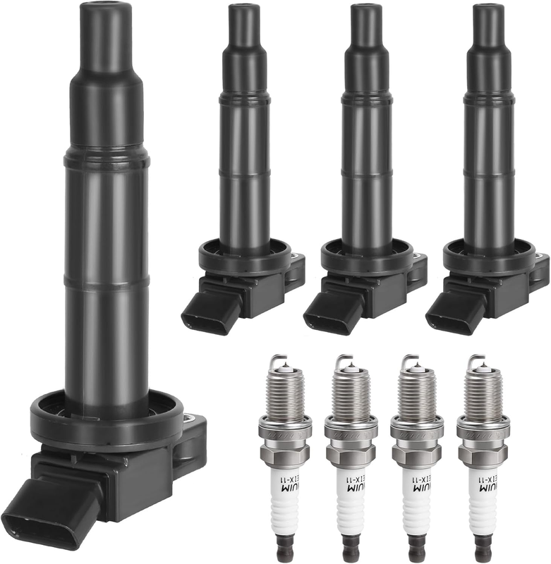 Ignition Coil Pack & Spark Plugs for 2002-2010 Toyota Camry 2001-2008 RAV4 Scion