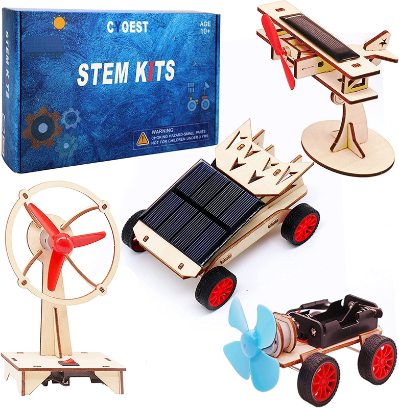 4 in1 Science Experiment Puzzle Kits Kids STEM Electric Projects Engineering Set