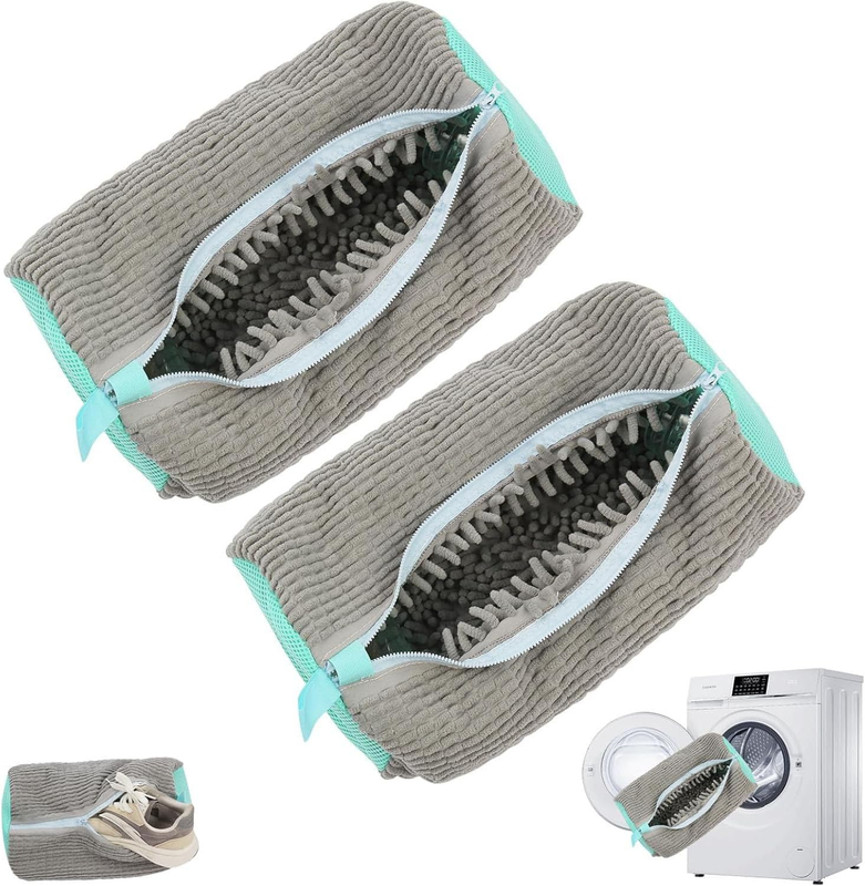 2PCS Shoe Washing Machine Bags - Reusable Mesh Laundry Bags for Sneakers & Shoes