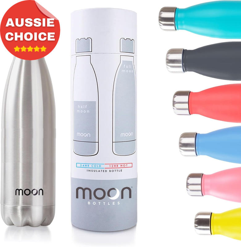 Stainless Steel Insulated Flask Reusable Water Bottle 500ml 24Hr Cold 12Hr Hot