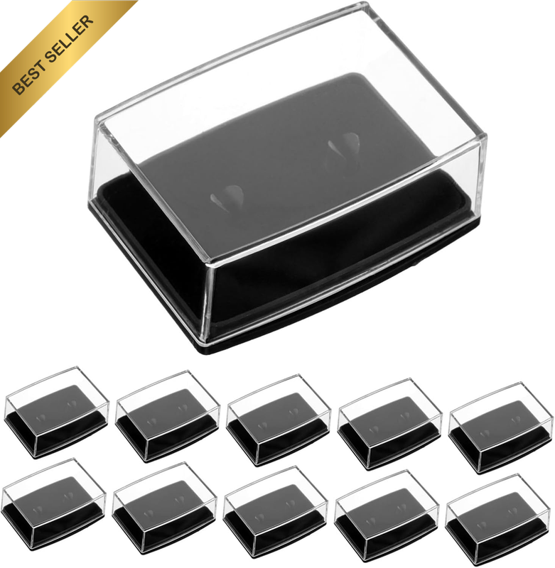 Cufflink Storage Box for Men 18 Pcs Small Portable Travel Jewelry Organizer Case