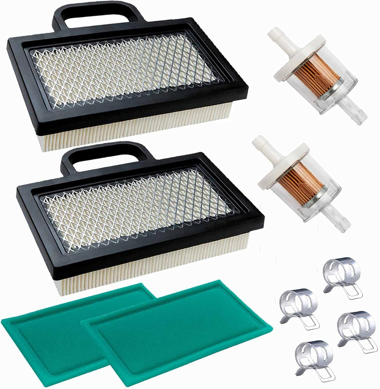 2 Pack Air Filter for John Deere GY20575 L111 L118 L120 LA120 LA130 LA135 LA140