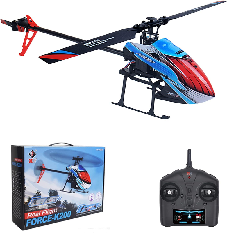 Wltoys XK K200 RC Helicopter for Adults, 2.4Ghz 4 Channel Remote Control Helicop