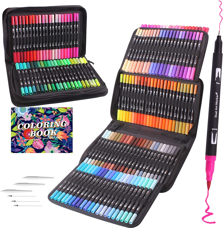 Brush Pens, Calligraphy Pens Brush Markers For Adult Colorin