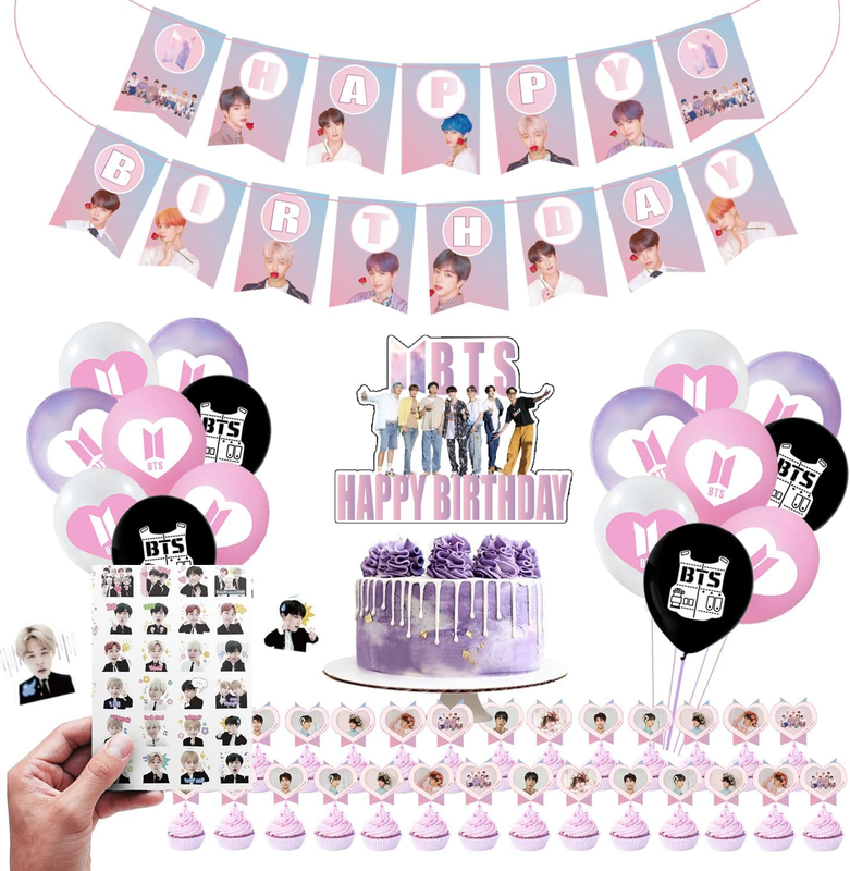 K-POP アクリルスタンド 7個セット　BTS Amazon.com: 7pcs BTS Cake Toppers Character Set of Action