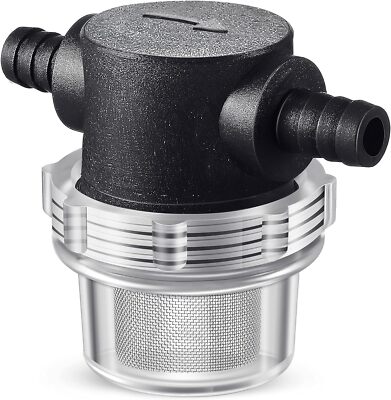 Water Pump Strainer, 3/8 Inch Hose Barb In-Line Strainer Twist-On Sprayer Filter