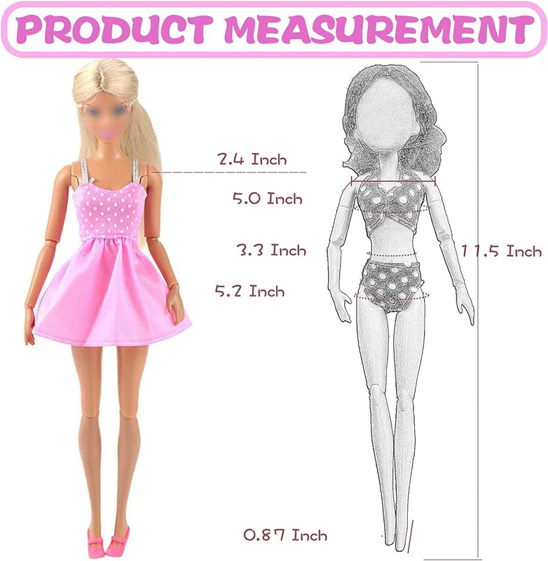 96 PCS Barbie Clothes Doll Fashion Wear Clothing Outfits Dress up Gown Shoes Lot