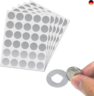 150 Stück, 25mm Rubbelaufkleber Rubbellose Selber Machen, Scratch off Sticker - 