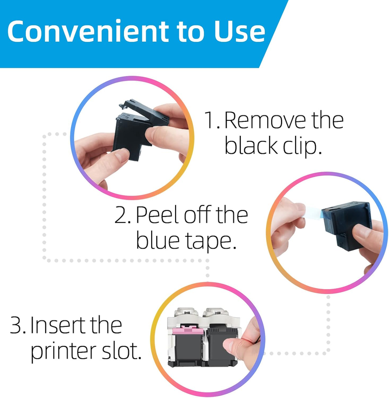 High Yield 65XL Black Color Ink Compatible for HP 65 Ink Cartridges, Compatible