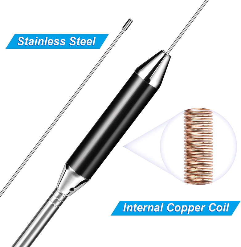 24 inch Magnetic CB Radio Antenna 27MHz PL259 & BNC Male Compatible with Cobra M
