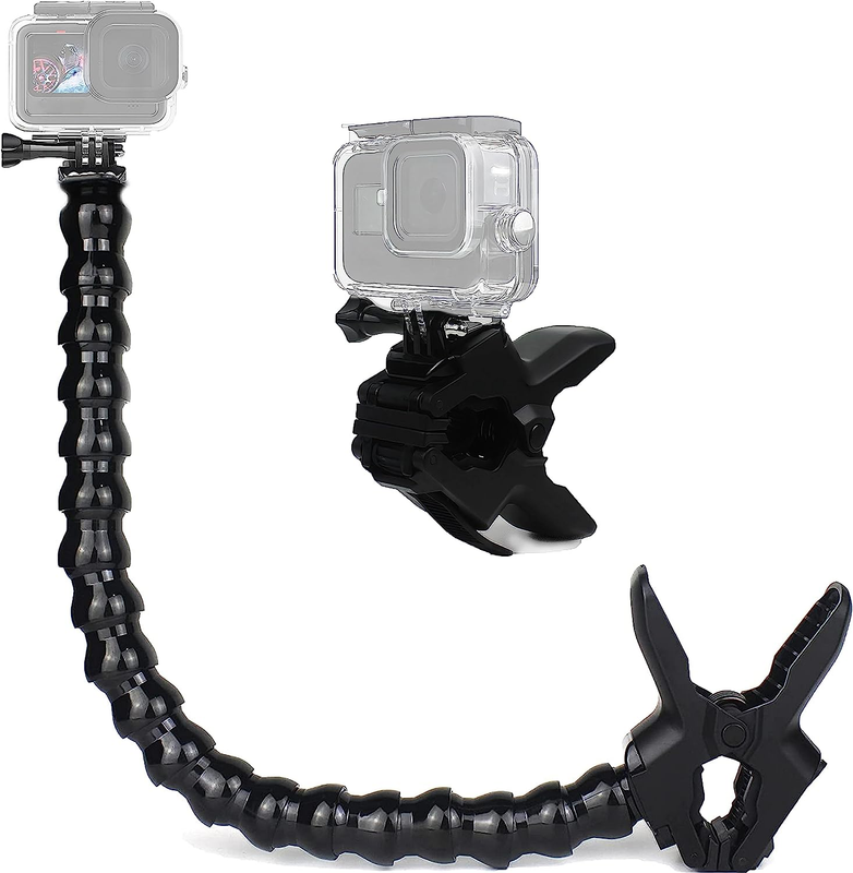FitStill Jaws Flex Clamp Mount with Adjustable Gooseneck for GoPro Hero & DJI Os