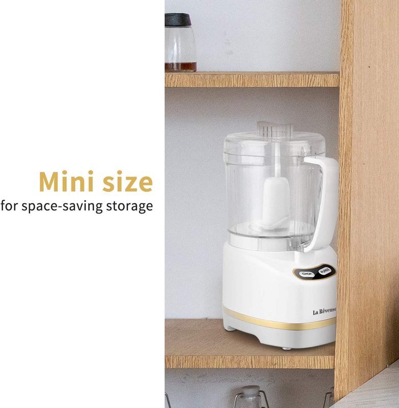 Electric Mini Food Processor Small Chopper 200 Watts 2-Cup Prep Bowl for Mincing