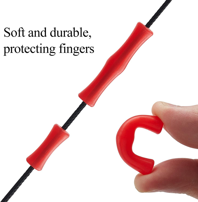 6 Sets Bowstring Finger Savers Bowstring Finger Guards Archery Bowstring Saver 
