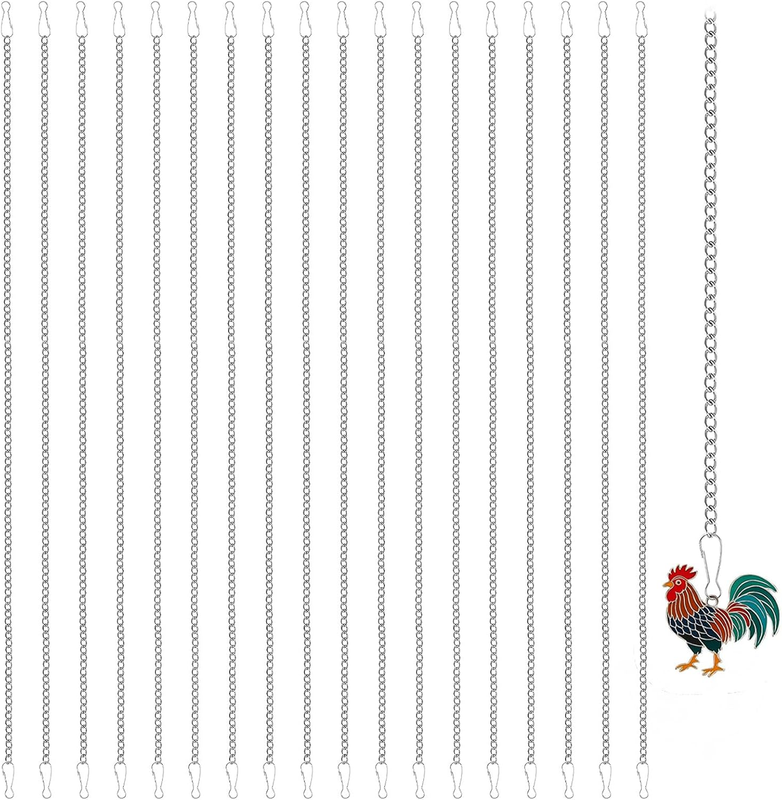 18 Pieces 19.7'' Metal Hanging Chains with Hooks, Decorative Chain for Hanging S