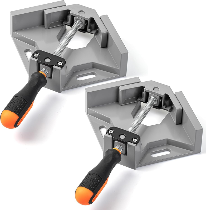 Corner Clamps for Woodworking, 2 Pack, 90 Degree Clamp with Adjustable Swing Jaw