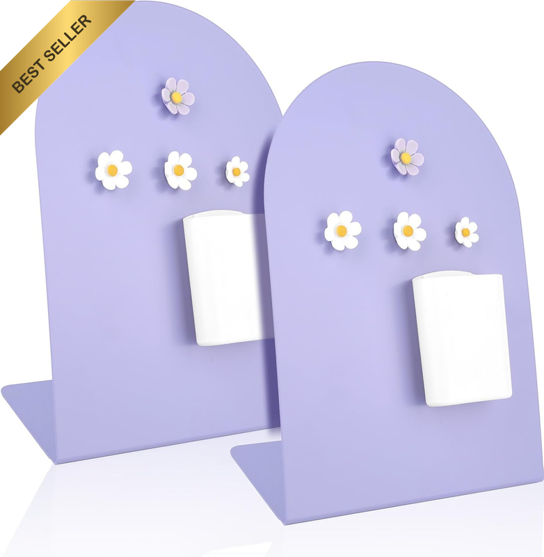 2 Desk Magnetic Message Board Sets, Metal Bulletin Board with Stand Magnetic Pen