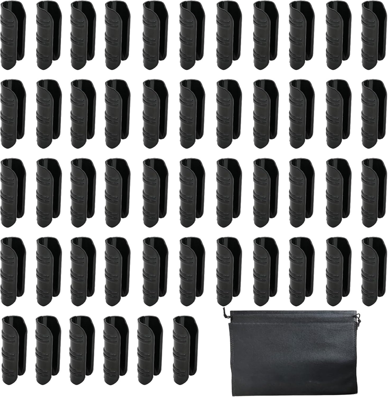 60 PCS Greenhouse Tube Clip, 3/4 Inch Black Snap Garden Pipe Film Clamps