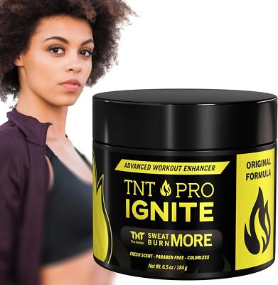 TNT Workout Enhancer Sweat Gel: Crema caliente para cintura, barriga y vientre, dulce aroma - T