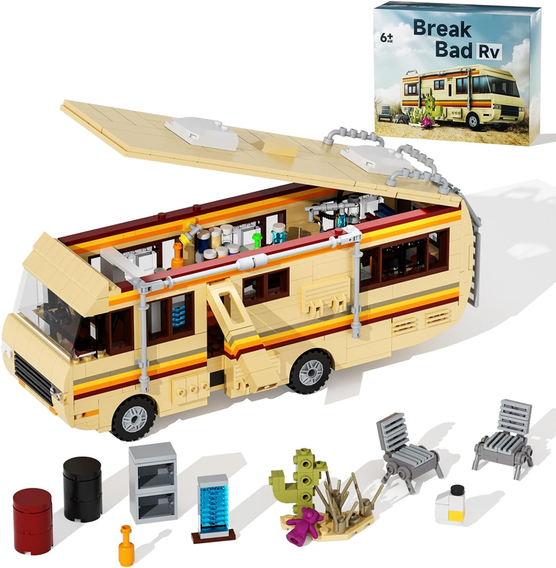 Building Set - Breaking Bad Van 746-pc Building Bricks Diy Kit