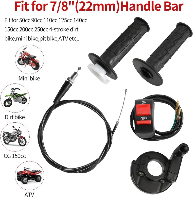 Mini Bike Throttle Assembly - 7/8'' 22Mm Handlebar Throttle 