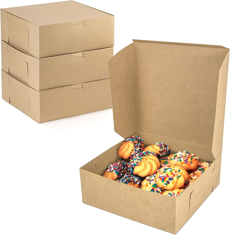 8 X 8 X 3 Inch - Brown Paper Cardboard Gift Packaging, Top
