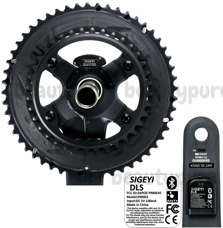 Sigeyi DLS Bilateral Power Meter For Ultegra R8000 172.5 mm 52/36T Crankset New