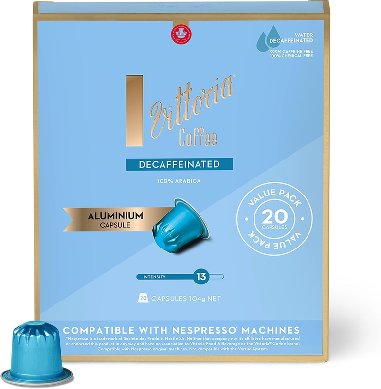 Decaf Nespresso* Compatible Coffee Pods, 20 Pack