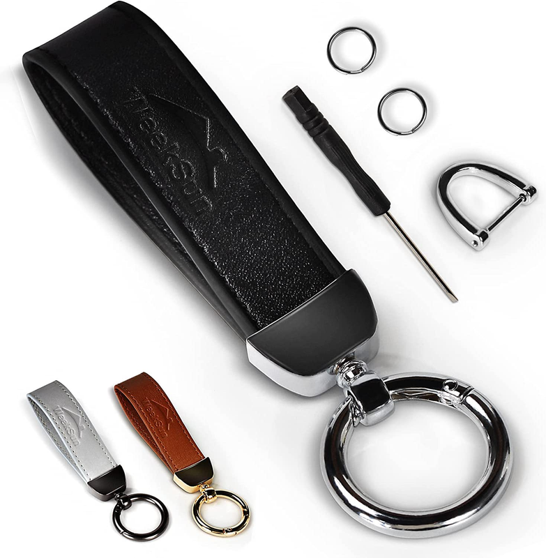 Car Keychains Leather Key Chain Holder New