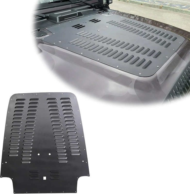 Aluminum Alloy Vented Hood Louver Kit for 2003-2006 Jeep Wrangler TJ LJ