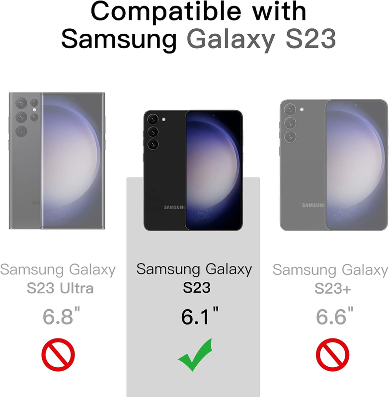 Magnetic Case for Samsung Galaxy S23 5G 6.1-Inch, Compatible with MagSafe, Trans