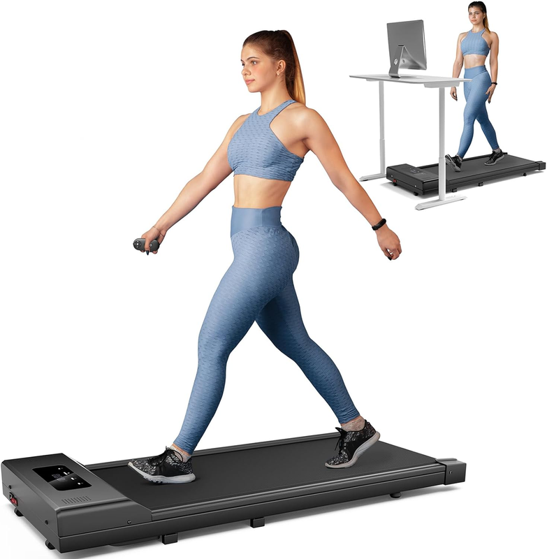 Walking Pad Mini Treadmill Under Desk Home Office Portable LED Running Machine