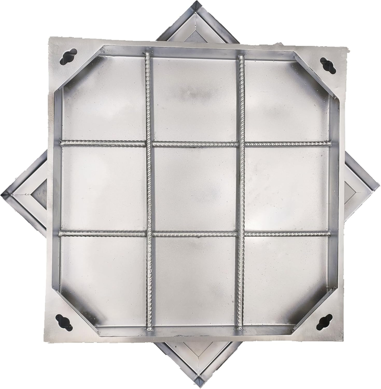 24X24 Stainless Steel Manhole Cover and Frame, Square Septic