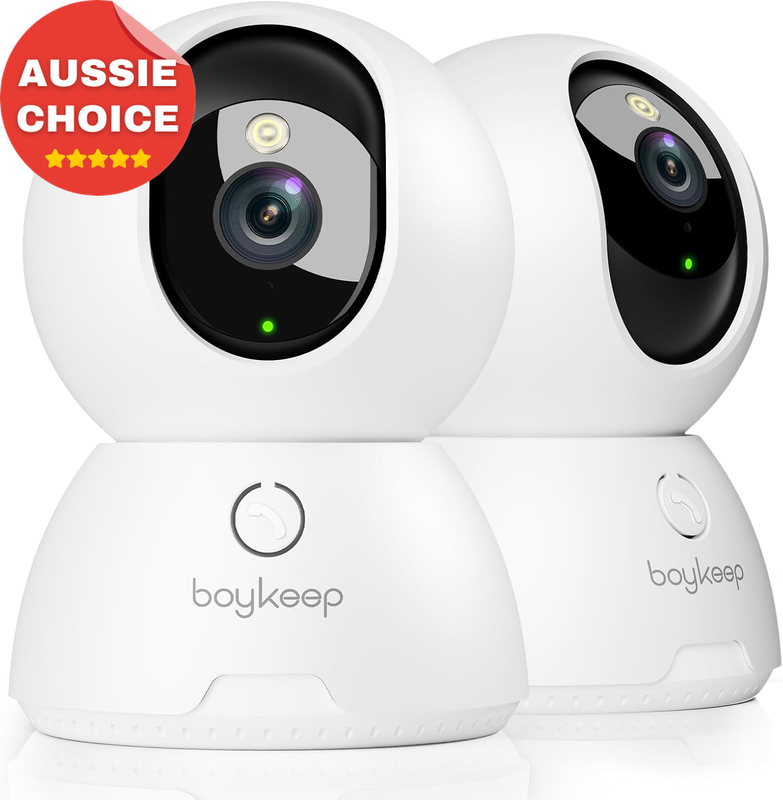 2K Pet Camera Indoor Home Security Motion Detection Night Vision 5G Wi-Fi 2 Pack