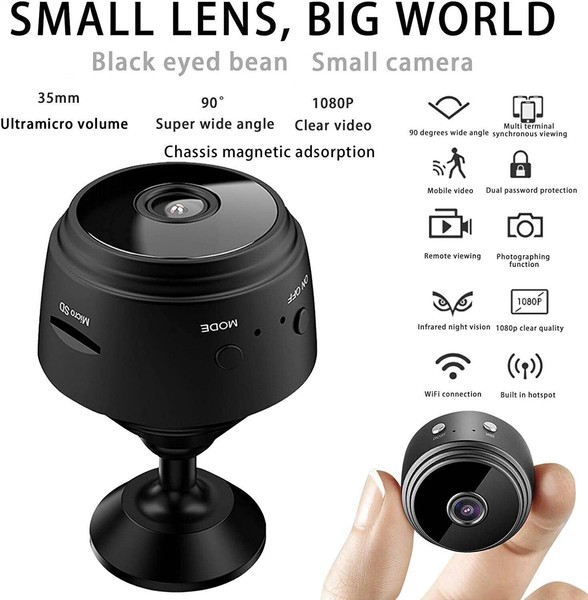 Mini Wireless Hidden Spy Camera Wifi IP Home Security 1080P HD Night Vision Cam - Image 130