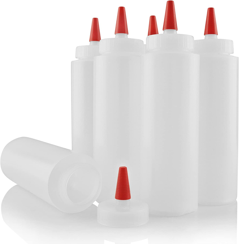 - 8-ounce Red Cap, For Various Condiments